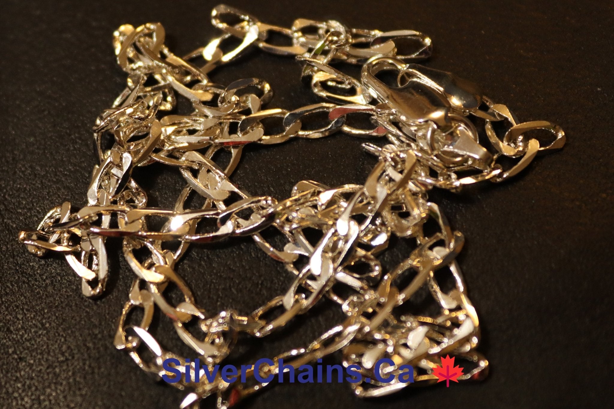 Curb Chain Sterling 925 Silver - Silver Chains Canada π